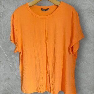 Orange Shein Curve Women's Tee 4XL